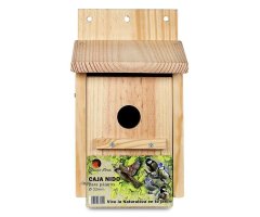 CAJA NIDO DE MADERA PARA PÁJAROS PAREADA 32MM 4