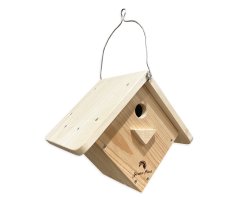 CAJA NIDO DE MADERA PARA PÁJAROS MODELO ROMBO 3