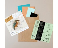 PLEGOPAPER- FIGURA RECORTABLE DE MARTÍN PESCADOR (BLAUET) 2