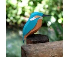 PLEGOPAPER- FIGURA RECORTABLE DE MARTÍN PESCADOR (BLAUET) 3