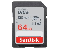 TARJETA DE MEMORIA SD 64 GB (Sandisk SDXC Ultra 64GB 120MB/s)