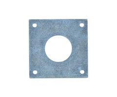 PLACA METÁLICA CINCADA ANTIPÍCIDOS 26MM