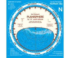 DOUBLE PLANISPHERE ROB WALRECHT FOR 10º NORTH AND 10º SOUTH