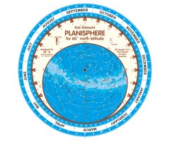 PLANISPHERE ROB WALRECHT FOR 60º NORTH LATITUDE