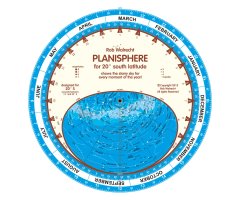 PLANISPHERE ROB WALRECHT FOR 20º SOUTH LATITUDE