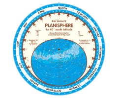 PLANISPHERE ROB WALRECHT FOR 40º SOUTH LATITUDE