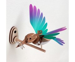 ROMPECABEZAS 3D BIRDS - KINGFISHER GREEN/PURPLE