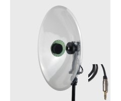 MICRÓFONO CON PARÁBOLA HI-SOUND STEREO DODOTRONIC AOM 2x CON CONEXIÓN MINI JACK