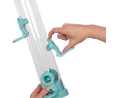 FLO-S2B COMEDERO TUBULAR DE PLÁSTICO 4 ACCESOS COLOR AQUA                                     4
