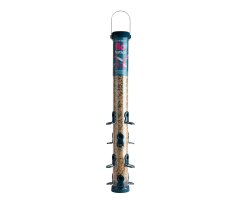 FLF-S4B \'FLO FESTIVAL\' COMEDERO TUBULAR PARA AVES SILVESTRES EXTRAGRANDE PARA MEZCLA DE SEMILLAS METÁLICO DE GRAN CAPACIDAD BLUE