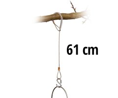 HR-3 CABLE CON GANCHO PARA COLGAR COMEDEROS O CAJAS NIDO EN RAMAS, DE 61CM