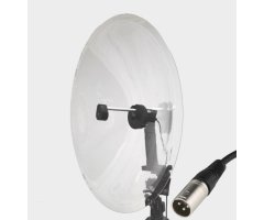 MICRÓFONO DODOTRONIC CON PARÁBOLA HI-SOUND MONO EVO AOM 4x PARA MONITOREO DE MIGRACIÓN NOCTURNA CON CONEXIÓN XLR