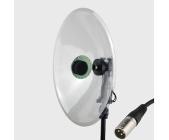 MICRÓFONO CON PARÁBOLA HI-SOUND STEREO DODOTRONIC AOM 4x CON CONEXIÓN XLR