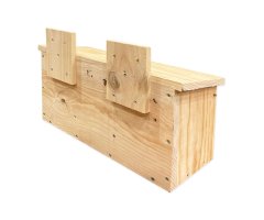 CAJA NIDO DE MADERA HORIZONTAL PARA GORRIÓN COMÚN Y MOLINERO  3