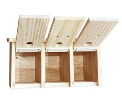 CAJA NIDO DE MADERA HORIZONTAL PARA GORRIÓN COMÚN Y MOLINERO  4