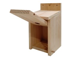 CAJA NIDO DE MADERA RESIDUO 0 PARA PÁJAROS PARA CLAVAR 3