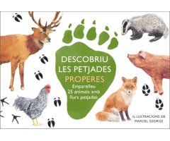 DESCOBRIU LES PETJADES PROPERES. EMPARELLEU 25 ANIMALS AMB LLURS PETJADES