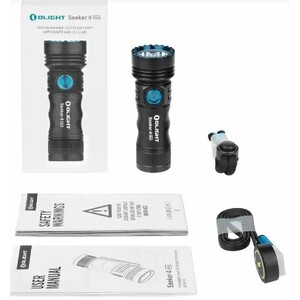 OLIGHT LINTERNA SEEKER 4 MINI CON LUZ LED BLANCA Y ULTRAVIOLETA RECARGABLE 1200 LM 4