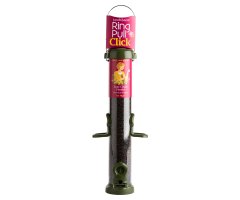 RP3-N2G \'RING PULL CLICK\' COMEDERO TUBULAR PARA AVES SILVESTRES MEDIANO PARA NEGRILLO FÁCIL DE LIMPIAR