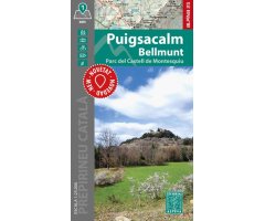 MAPA ALPINA 1:25.000 PUIGSACALM BELLMUNT. PARC DEL CASTELL DE MONTESQUIU (MAPA I GUIA)
