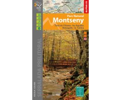 MAPA ALPINA 1:25.000. PARC NATURAL MONTSENY. TURÓ DE L\'HOME, LES AGUDES, MATAGALLS, LA CALMA (2 MAPES)                                               