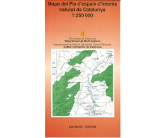 MAPA DEL PLA D'ESPAIS D'INTERES NATURAL DE CATALUNYA