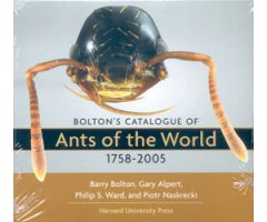 BOLTON\'S CATALOGUE OF ANTS OF THE WORLD 1758-2005 ON CD                                                                                              
