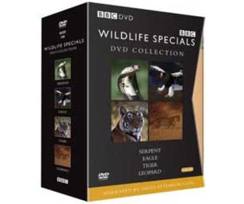 BBC DVD WILDLIFE SPECIALS. DVD COLLECTION: SERPENT, EAGLE, TIGER, LEOPARD