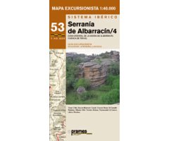 SERRANÍA DE ALBARRACÍN 4. ZONA ORIENTAL DE LA SIERRA DE ALBARRACÍN-CUENCA DE TERUEL. MAPA EXCURSIONISTA 1:40.000 2