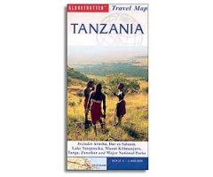 TANZANIA. GLOBETROTTER TRAVEL MAP
