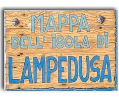 MAPPA DELL' ISOLA DI LAMPEDUSA