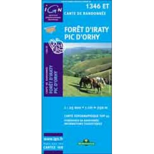 CARTE DE RANDONNÉE FORÊT D'IRATY PIC D'ORHY