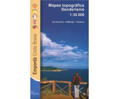 EMPORDÀ- COSTA BRAVA. MAPES TOPOGRÀFICS DE SENDERISME. LES GAVARRES- EL MONTGRÍ- L\'ARDENYA                                                           