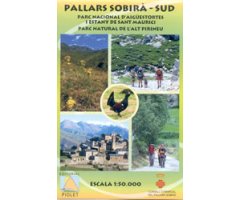 MAPA PIOLET 1:50.000. PALLARS SOBIRÀ-SUD. PARC NACIONAL D'AIGÜESTORTES I ESTANY DE SANT MAURICI. PARC NATURAL DE L'ALT PIRINEU