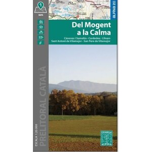 MAPA ALPINA 1:20.000. DEL MOGENT A LA CALMA. CÀNOVES-SAMALÚS-CARDEDEU-LLINARS-SANT ANTONI I SANT PERE DE VILAMAJOR (MAPA + CARPETA DESPLEGABLE)
