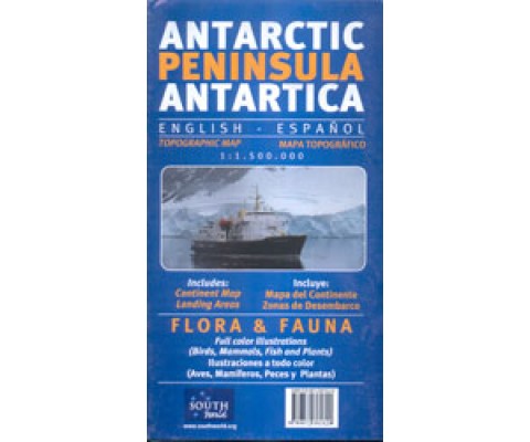 PENÍNSULA ANTÁRTICA. MAPA TOPOGRÁFICO 1:1.500.000