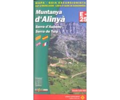 MAPA ALPINA 1:25.000. MUNTANYA D\'ALINYÀ. SERRA D\'AUBENÇ-SERRA DEL TURP (MAPA I GUIA)      