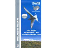 ICELAND. BIRDWATCHER'S MAP