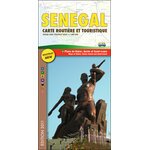 SENEGAL CARTE ROUTIÈRE ET TOURISTIQUE