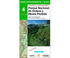 MAPA EXCURSIONISTA PIRINEO ARAGONÉS PARQUE NACIONAL DE ORDESA Y MONTE PERDIDO