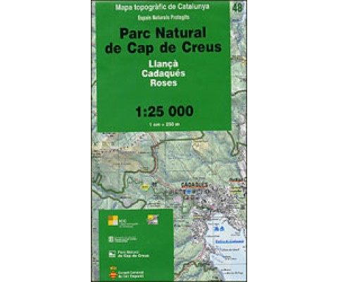 MAPA TOPOGRÀFIC DE CATALUNYA. PARC NATURAL DE CAP DE CREUS