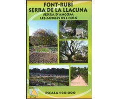 MAPA PIOLET 1:20.000. FONT-RUBÍ SERRA DE LA LLACUNA. SERRA D'ANCOSA LES GORGES DEL FOIX 2