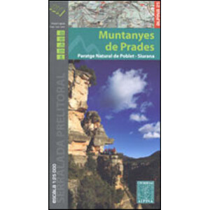 MAPA ALPINA 1:25.000. . MUNTANYES DE PRADES PARATGE NATURAL DE POBLET. SIURANA (MAPA I GUIA)