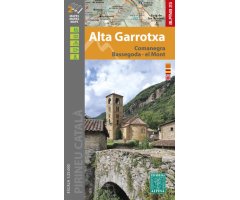 MAPA ALPINA 1:25.000. ALTA GARROTXA. COMANEGRA, BASSEGODA, EL MONT  (2 MAPES)   