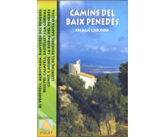MAPA PIOLET 1:20.000. CAMINS DEL BAIX PENEDÈS. EL VENDRELL, ALBINYANA, BANYERES DEL PENEDÈS, BELLVEÍ, CALAFELL, CASTELLET I LA GORNAL, CUNIT, L'A