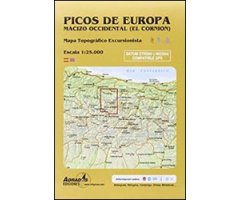 MAPA TOPOGRÁFICO EXCURSIONISTA. PICOS DE EUROPA MACIZO OCCIDENTAL (EL CORNIÓN) 2