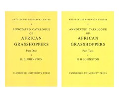 ANNOTATED CATALOGUE OF AFRICAN GRASSHOPPERS. 2 VOLUME SET