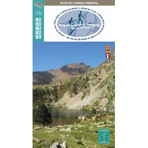 MAPA ALPINA 1:40.000 RUTA DELS ESTANYS AMAGATS. RUTA PEL PIRINEU ORIENTAL