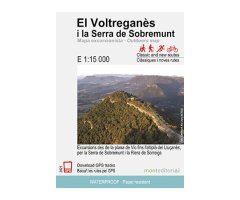 MAPA MONT EDITORIAL 1:15.000 EL VOLTREGANÈS I LA SERRA DE SOBREMUNT. EXCURSIONS DES DE LA PLANA DE VIC FINS A L'ALTIPLÀ DEL LLUÇANÈS, PER LA SERR