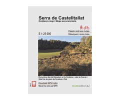 MAPA MONT EDITORIAL 1:25.000 SERRA DE CASTELLTALLAT I VALLS DE COANER. EXCURSIONS DES DE BOIXADORS AL RIU CARDENER, VALLS DE COANER I SALO FINS ALS PL